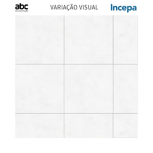 Porcelanato Incepa Polis Off White Polido 90x90cm Retificado - Imagem principal - 81d6ffc8-ba02-4025-a97c-de59738794c0