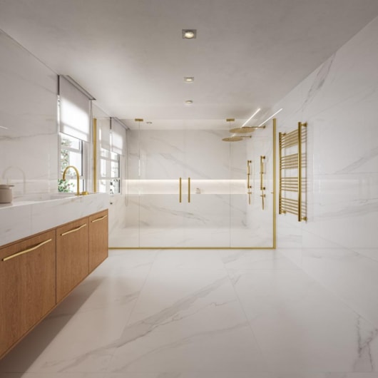 Porcelanato Incesa Calacata Imperial Polido 60x120cm Retificado - Imagem principal - 41fe6bd7-4386-490c-bd43-01c3475cd6a7