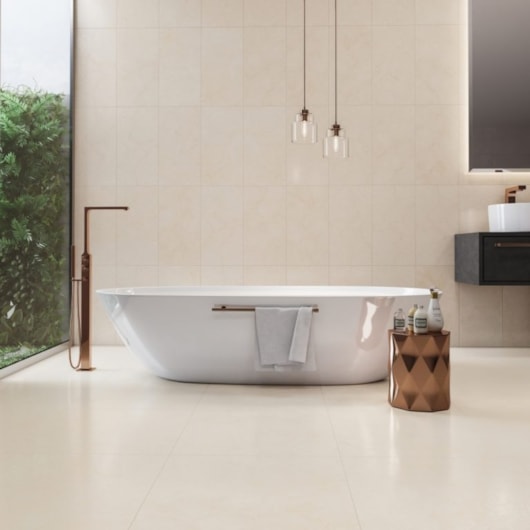 Porcelanato Incesa Champagne Branco Cetim Acetinado 60x60cm Retificado  - Imagem principal - 78ca5d04-8d23-462c-a302-b35a2e01326e