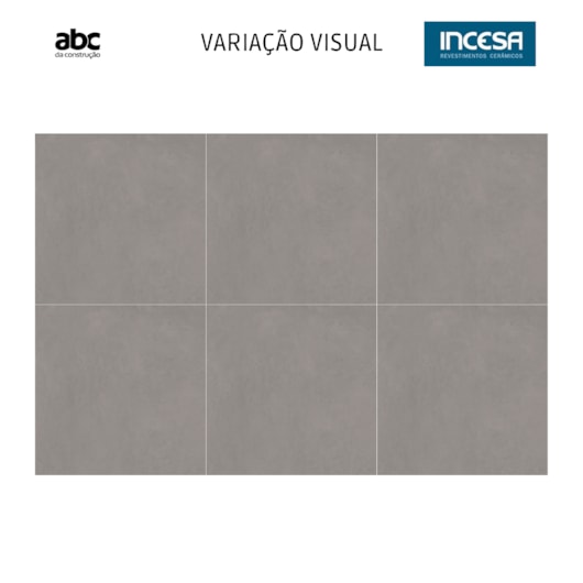 Porcelanato Incesa Habitar Cinza Cetim 80x80cm Retificado - Imagem principal - 194d87db-534c-4e48-8695-f6d23bb2888a