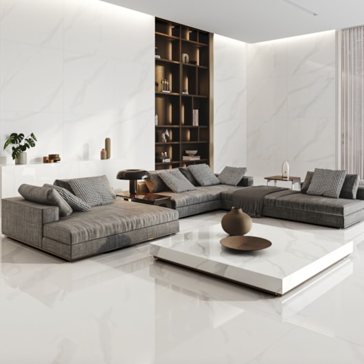 Porcelanato Incesa Ibiza Branco Polido 80x80cm Retificado - Imagem principal - ca042a9e-970f-446e-b47b-e57ed625ef76