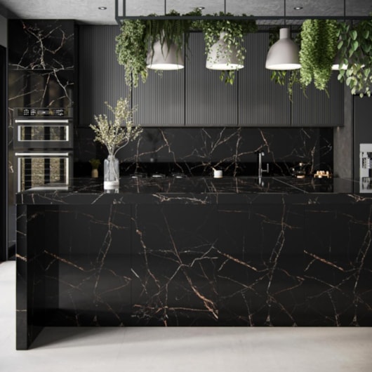 Porcelanato Incesa Luxury Black Polido 60x120cm Retificado - Imagem principal - 8432f318-5cc5-4f48-a817-3a82e082887e