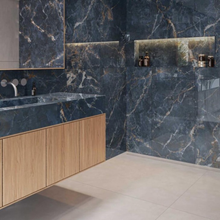 Porcelanato Incesa Marmo Blue Polido 60x120cm Retificado