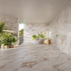 Porcelanato Incesa Marmo Gold Polido 90x90cm Retificado