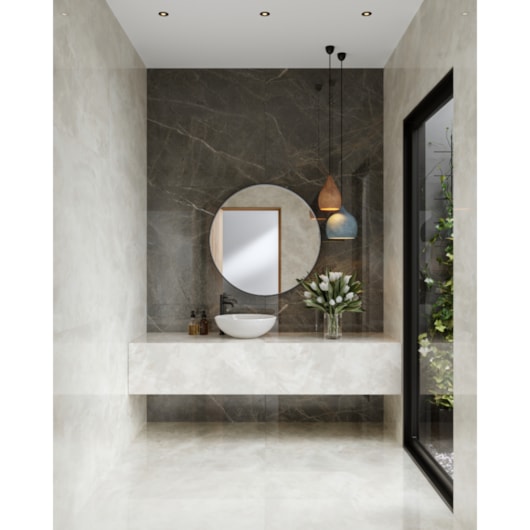 Porcelanato Incesa Olimpo White Polido 90x90cm Retificado - Imagem principal - 7b8b9c9c-39d4-4f98-a4be-a9545b82786d