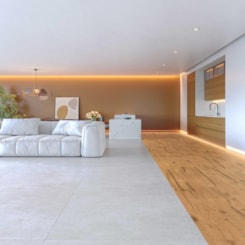 Porcelanato Incesa Paviment White Cetim Acetinado 90x90cm Retificado