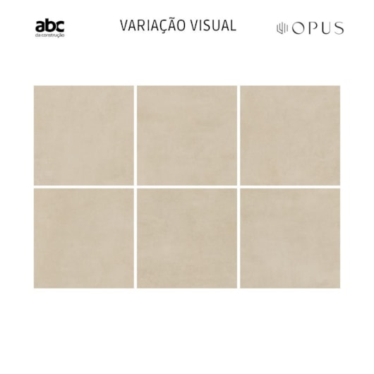 Porcelanato Opus Max Everest Acetinado Beige 71x71cm Retificado - Imagem principal - 029808f6-b454-446f-b72a-863d24ef4b76