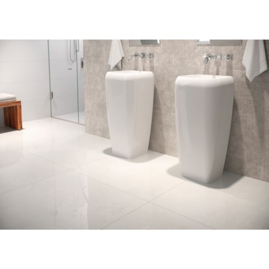 Porcelanato Portinari Acetinado Loft Wh Retificado 58,4x58,4cm - Imagem principal - 837d2e98-cb1e-466e-9ee5-a76765db44d0