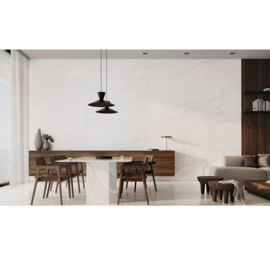 Porcelanato Portinari Calacata Wh Acetinado 120x270cm Retificado - Imagem principal - ed18060b-3126-4cb4-b296-2a70675a58dc