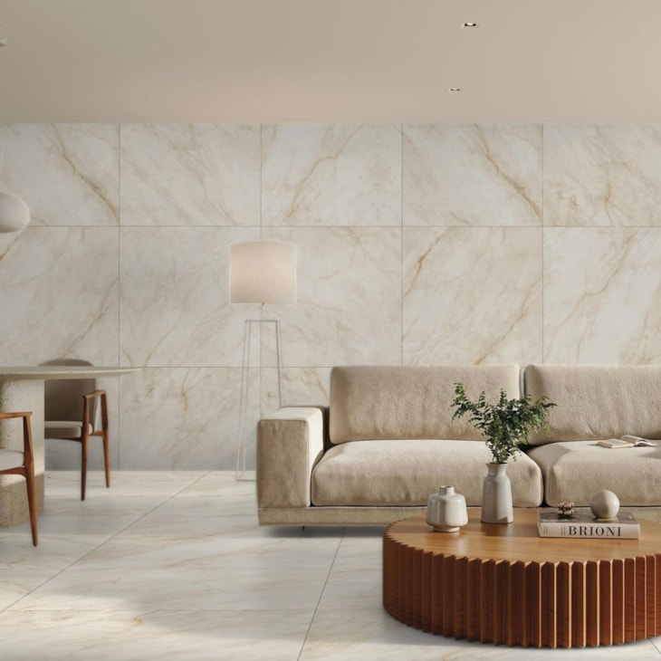 Porcelanato Portinari Coral Marble Pk Natural 120x120cm Retificado