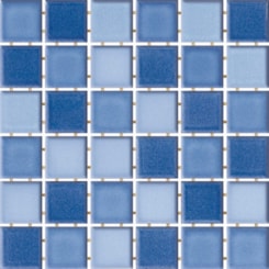 Porcelanato Portinari Creare Blue Mix 4,8x4,8cm Bold