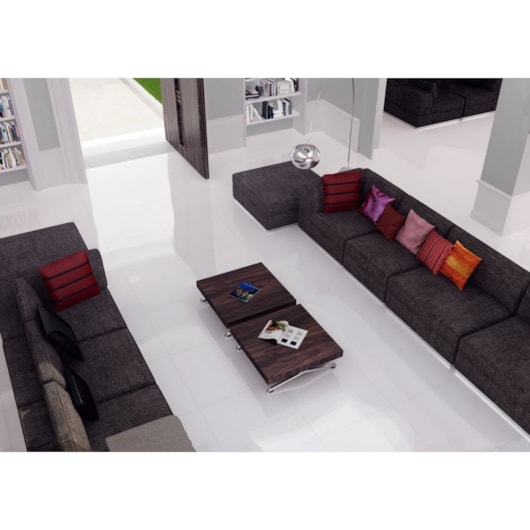Porcelanato Portinari Croma Branco Polido 87,7x87,7cm Retificado - Imagem principal - ec88c47b-2402-4a2b-beeb-8578cde9ec36
