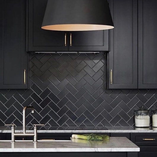 Porcelanato Portinari Decora Black Matte 8,24X25,7cm Bold - Imagem principal - e0546152-28d9-465b-a1cc-59ad52beaf9b