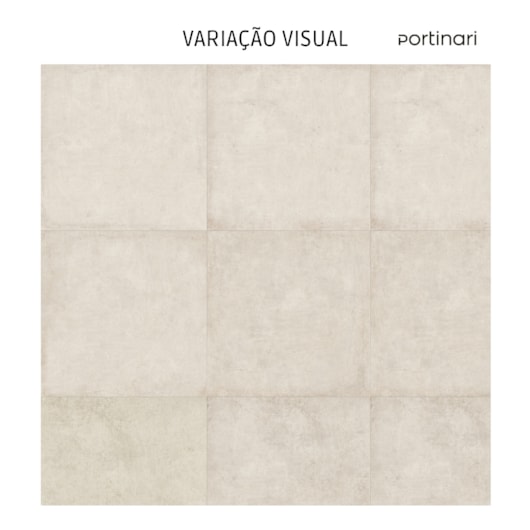 Porcelanato Portinari Detroit Off White Hard 87,7x87,7cm Retificado  - Imagem principal - f984f49d-c4b2-4fba-8d15-714f6307d1aa