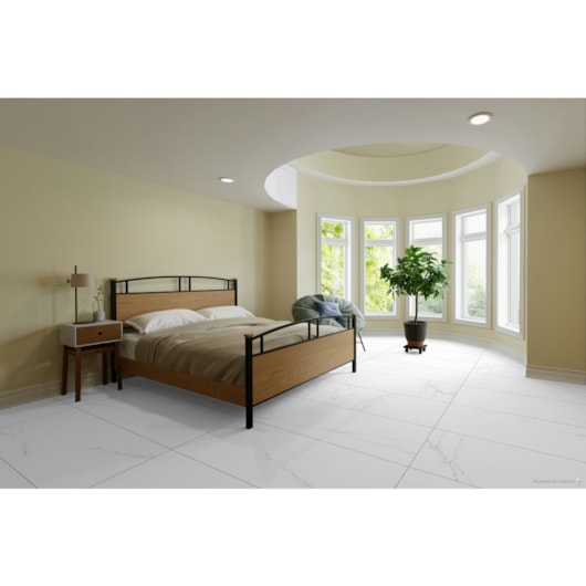 Porcelanato Portinari Lumina Wh Acetinado 58,4x117cm Retificado - Imagem principal - 7e41a059-61b4-4640-899c-b3b12a2cbf33