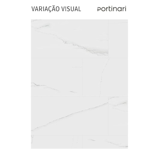 Porcelanato Portinari Lumina Wh Acetinado 58,4x117cm Retificado - Imagem principal - 5fa827fc-b7c4-46e3-86d2-71e9449e2ad9