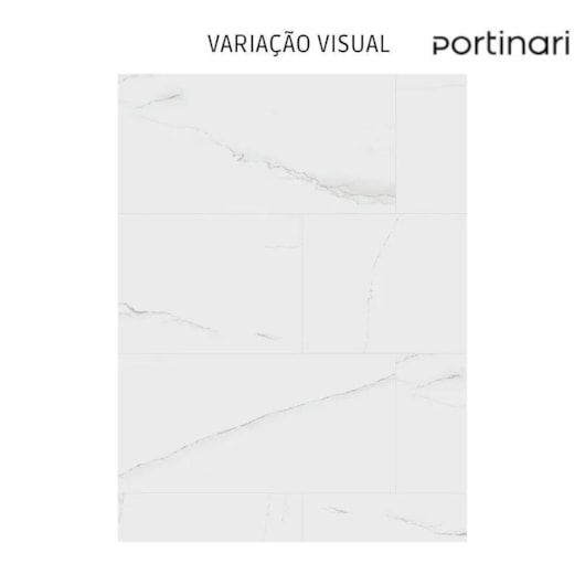 Porcelanato Portinari Lumina Wh Polido 60x120cm Retificado - Imagem principal - 89154560-a716-42c7-bcc1-13f951419b46