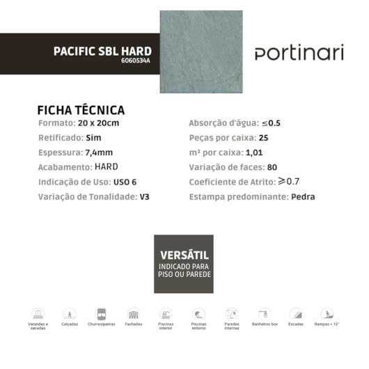 Porcelanato Portinari Mini Pacific Sgn Externo 1,3x20,1cm Bold - Imagem principal - 0d0a38a0-62e8-4eb0-b4eb-03d31555816b