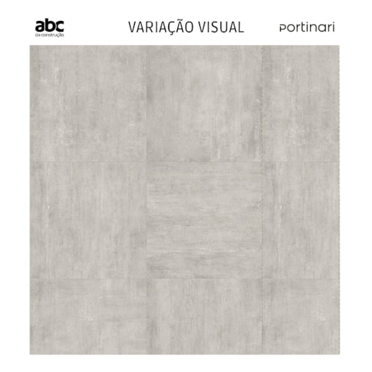 Porcelanato Portinari Minimalismo Bruto Gr Natural 100x100cm Retificado - Imagem principal - 0a0dc0dc-0591-4082-bb7b-7fad992dc681