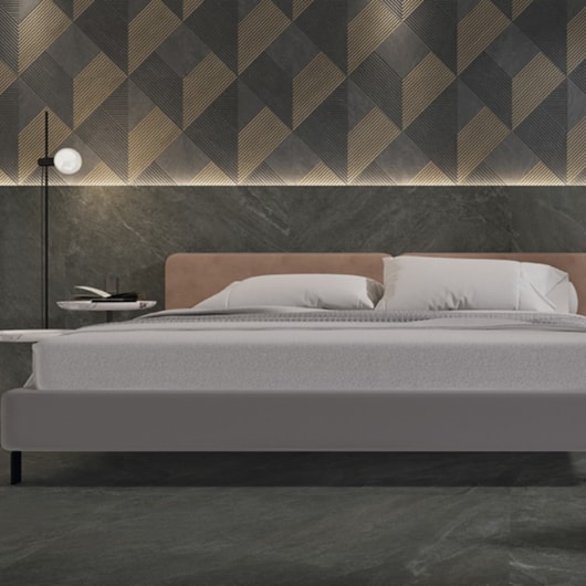Porcelanato Portinari Monte Etna Decor Bk Mix Matte 58,4x58,4cm Retificado - Imagem principal - ea3b7f15-6b1d-4aee-bdec-dd7b18abe74c