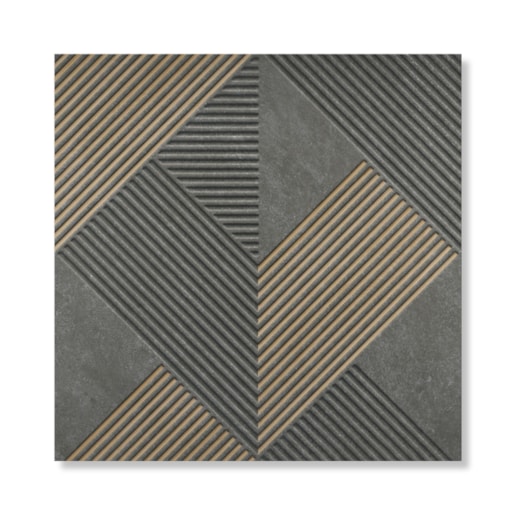 Porcelanato Portinari Monte Etna Decor Bk Mix Matte 58,4x58,4cm Retificado - Imagem principal - ee9a7db9-8c90-48c3-9454-f0975093dfad