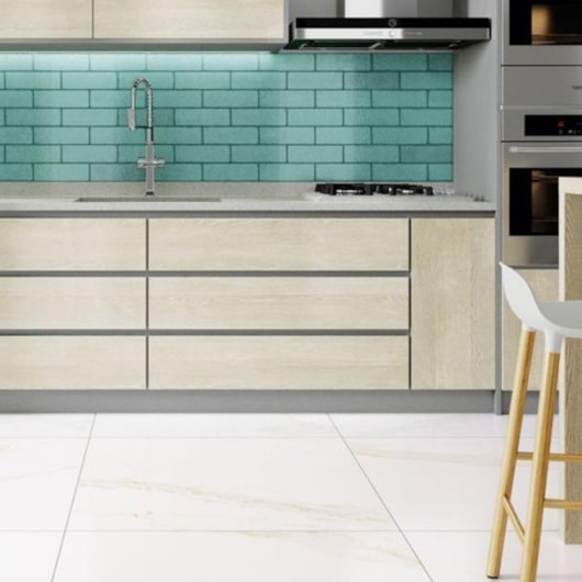 Porcelanato Portinari Opera Wh Polido 90x90cm Retificado - Imagem principal - 1e611de0-04b0-4001-b34b-4e45fbf50ccc