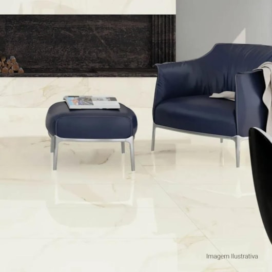 Porcelanato Portinari Opera Wh Polido 90x90cm Retificado - Imagem principal - 3db66654-5cb5-47c4-8634-c50d081b4ad0