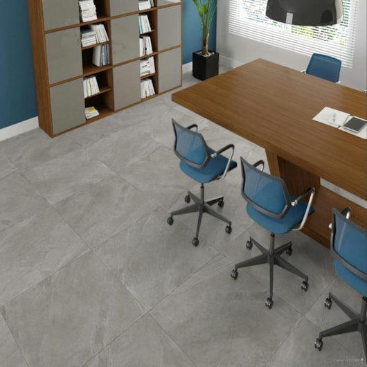 Porcelanato Portinari Scultore Grigio Polido 120x120cm Retificado - Imagem principal - 8a2af25c-4167-4ffb-861b-da3869408bca