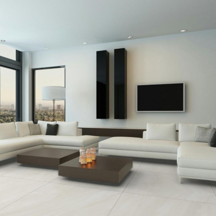 Porcelanato Portinari Soberano White Natural 120x120cm Retificado