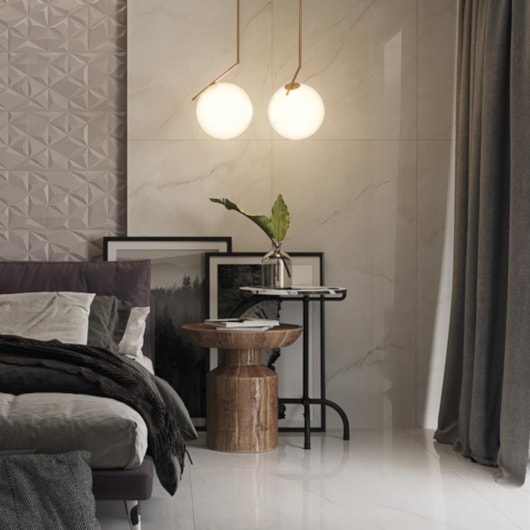 Porcelanato Portinari Solene White Polido 120x120cm Retificado - Imagem principal - 1aa34f8b-f417-424e-9f8c-055aad16d5c1