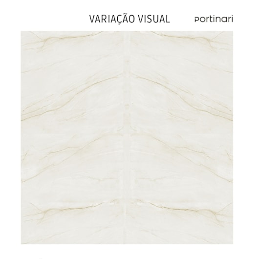 Porcelanato Portinari Solene White Polido 120x120cm Retificado  - Imagem principal - 53bee3c8-160f-426b-920b-96ed1eabe96e