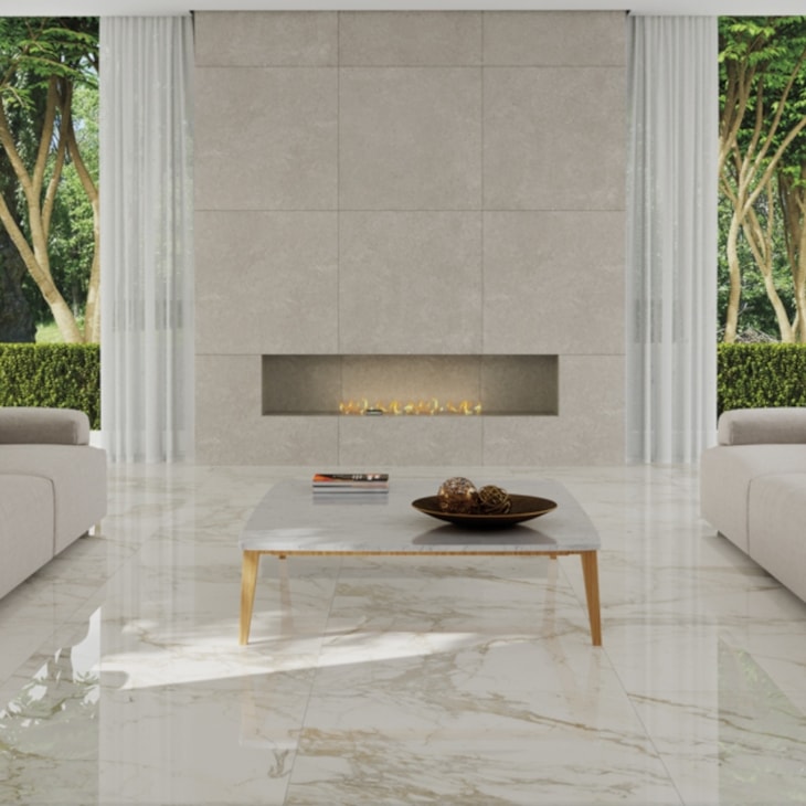 Porcelanato Portinari Veneto Sgr Natural 100x100cm Retificado
