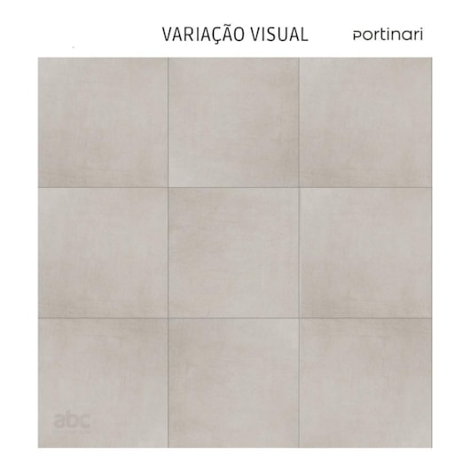 Porcelanato Portinari York Soft Gray Acetinado 90x90cm Retificado - Imagem principal - 3da599e8-d1d5-46a6-ad0e-9c8e0aa92700