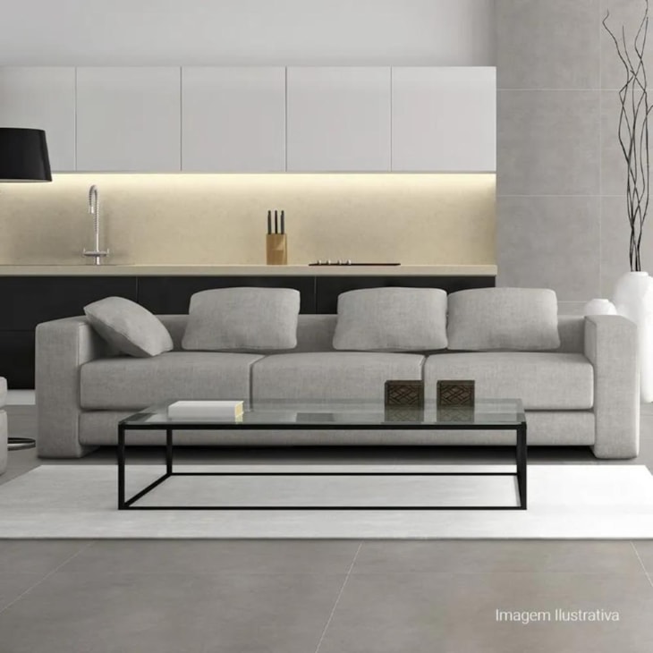 Porcelanato Portinari York Soft Gray Hard  90x90cm Retificado