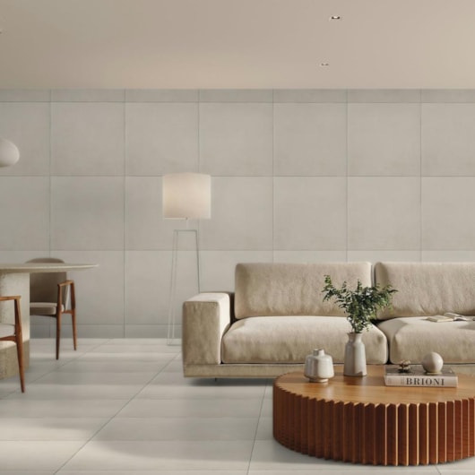 Porcelanato Portinari York White Acetinado 90x90cm Retificado - Imagem principal - 1479612d-d429-4252-b3ce-2b4aa33b0924