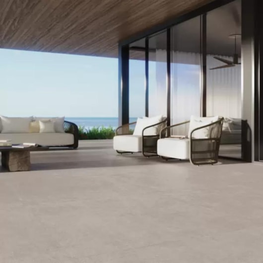 Porcelanato Portobello Cape Cod Mist Externo 120x120cm Retificado - Imagem principal - 271f5d66-cf82-4412-b9ce-5cf7d9d8854d