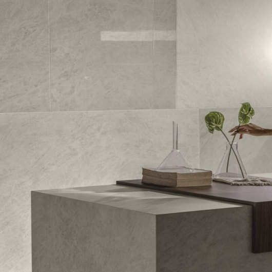 Porcelanato Portobello Cristallo Bianco Natural 120x120cm Retificado - Imagem principal - 1377b11d-4895-442f-aa51-d130d429633c