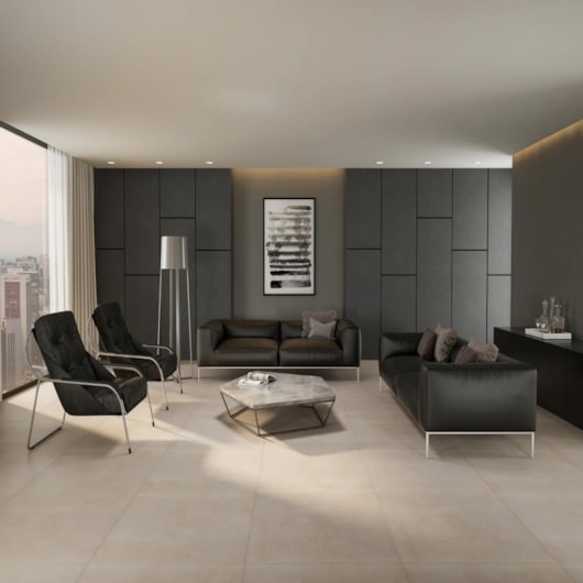 Porcelanato Portobello Hit Gris Natural 80x80cm Retificado - Imagem principal - 5e6b4240-bfa7-4f23-981d-45d76cd818a5