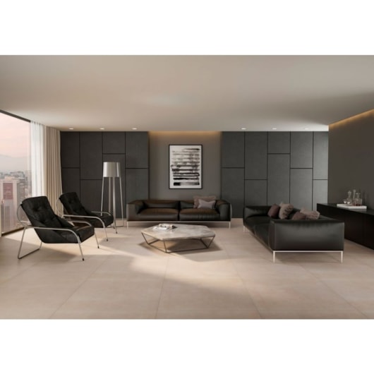 Porcelanato Portobello Hit Gris Natural 80x80cm Retificado - Imagem principal - d38374ac-8db3-4e92-8255-e310f66dfc5b