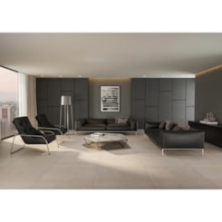 Porcelanato Portobello Hit Gris Natural 90x90cm Retificado