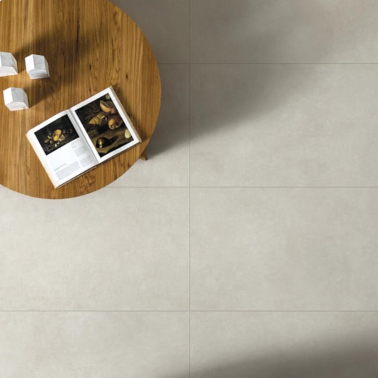 Porcelanato Portobello Hit Off White Natural 120x120cm Retificado - Imagem principal - e2dbeba0-f574-4448-bb28-00f42754a728