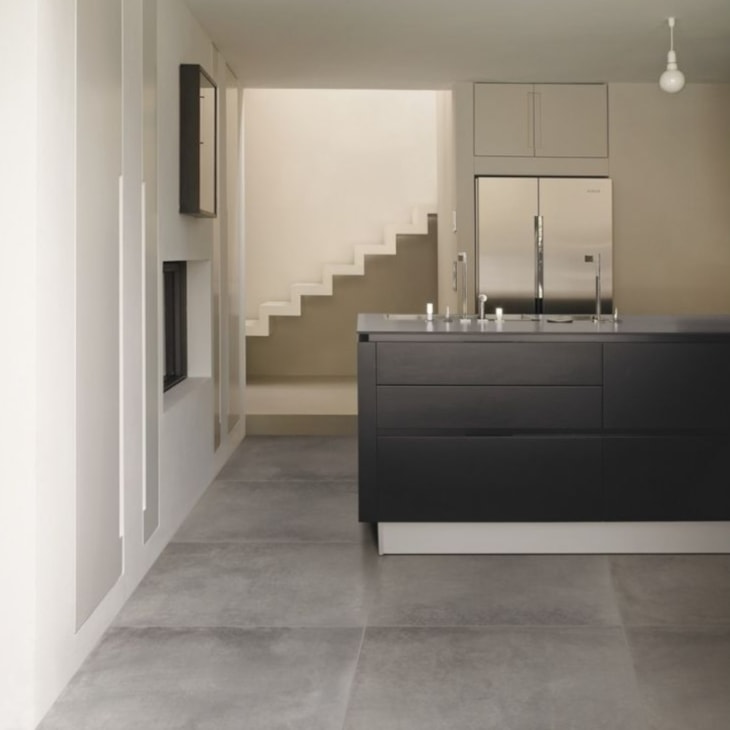 Porcelanato Portobello Nord Cement Cinza Natural 90x90cm Retificado 