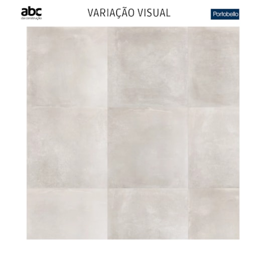 Porcelanato Portobello Nord Ris Cinza Natural 90x90cm Retificado - Imagem principal - 7dbca9df-95c0-47f4-abe9-9fcc1a488f28