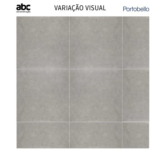 Porcelanato Portobello Orbit Gray Natural 80x80cm Cinza Retificado  - Imagem principal - e9c458da-7fac-4a51-87ed-063a9ecb1727
