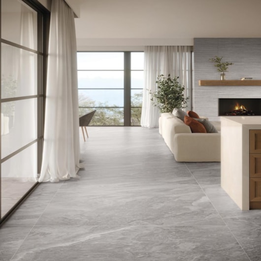 Porcelanato Portobello Storm Gray Polido 120x120cm Retificado - Imagem principal - 5f665207-8645-4067-9fa0-79809d2c4fbc