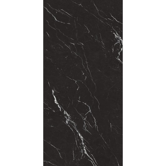 Porcelanato Retificado 120x250cm Nero Marquina Polido A Roca - Imagem principal - b5648a2d-5812-48cd-9b18-52462e4e3763