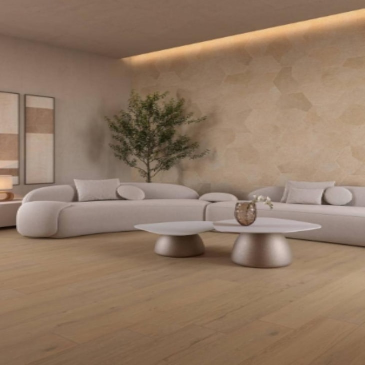 Porcelanato Retificado Bali Camel Acetinado Eliane 19,7X120Cm