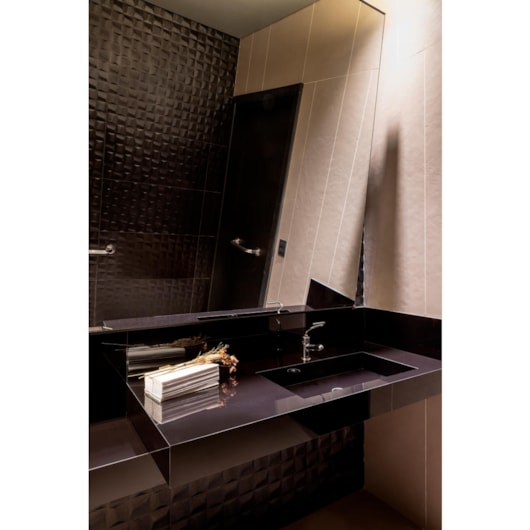 Porcelanato Retificado Bloc Dark Polido Eliane 80x160 cm - Imagem principal - 9ebc9eb7-3276-401c-b62e-88673819508c