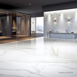 Porcelanato Retificado Duomo Marmo Open Book Polido Portinari 120X240Cm