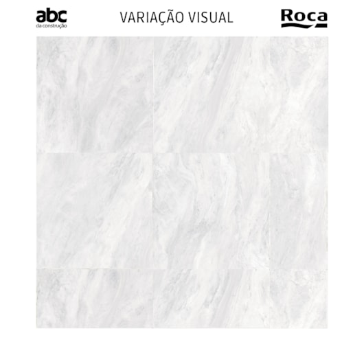 Porcelanato Retificado Light Marble Wh Polido 7mm A Roca 90x90 cm - Imagem principal - d962cff9-3c7f-4841-99e5-50ed01095817